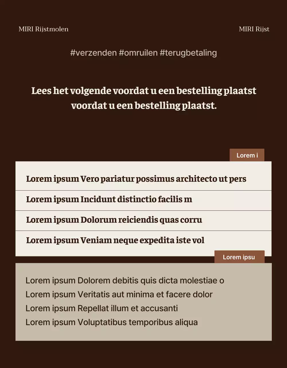 Een moderne introductie tot bruine en ivoorkleurige biologische rijst