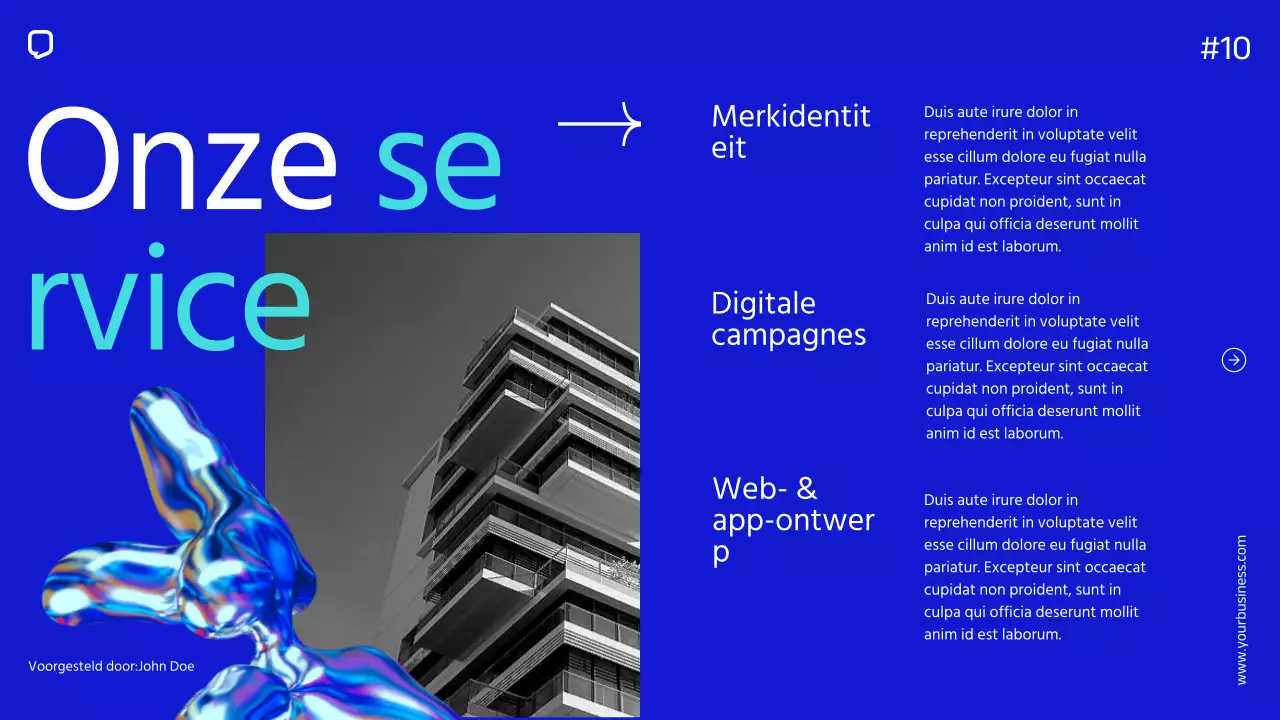 Blue Minimal Eenvoudig Bedrijfsprofiel Introductie van het bedrijf