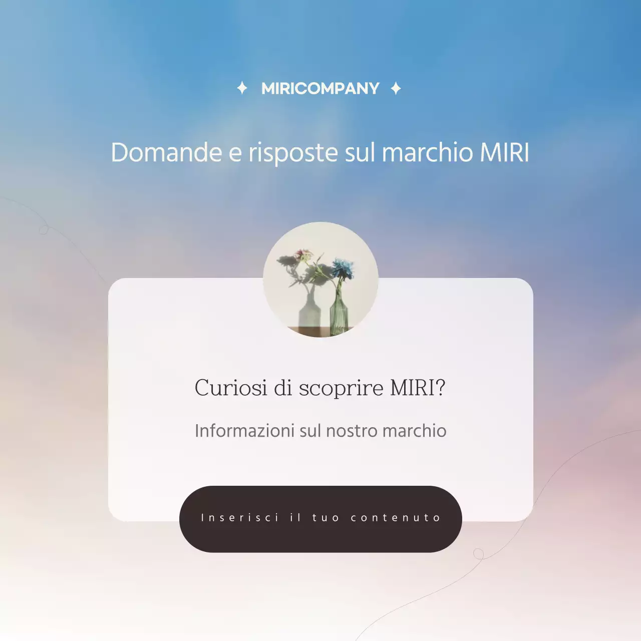 Promuovete il marketing del vostro marchio con un semplice cielo al tramonto in beige