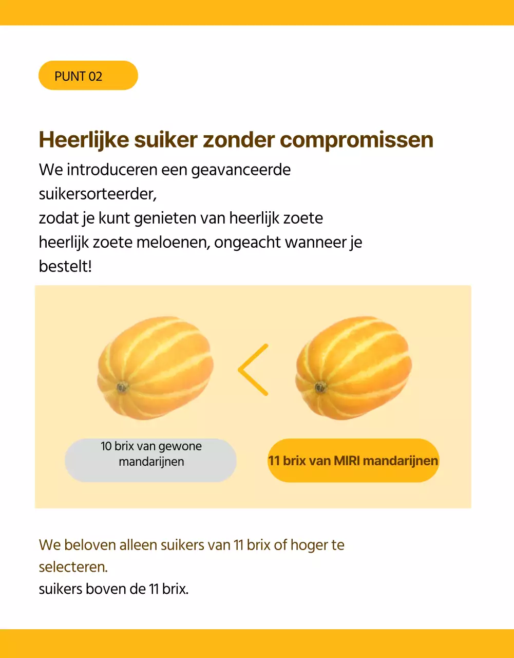 Eenvoudige promotie voor gele meloen