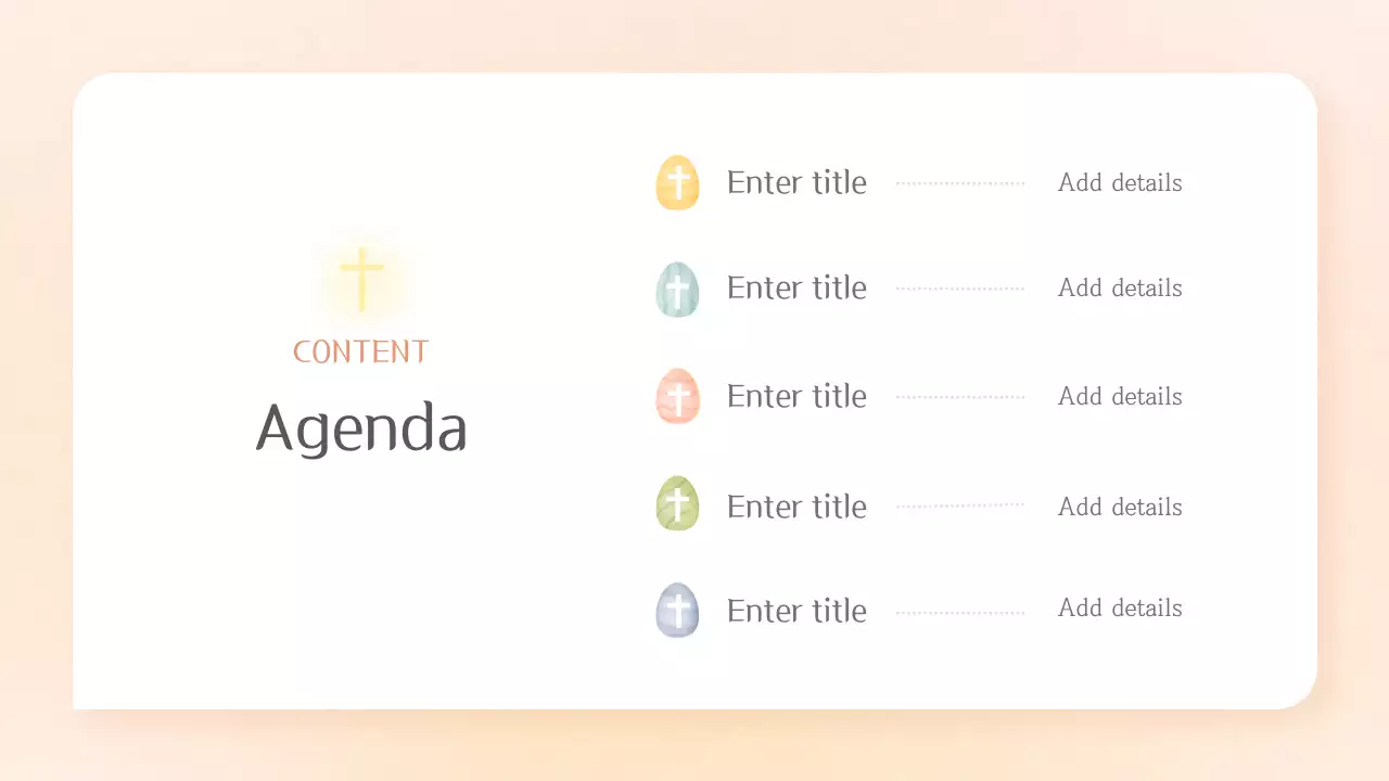 A trendy Easter guide with an orange background