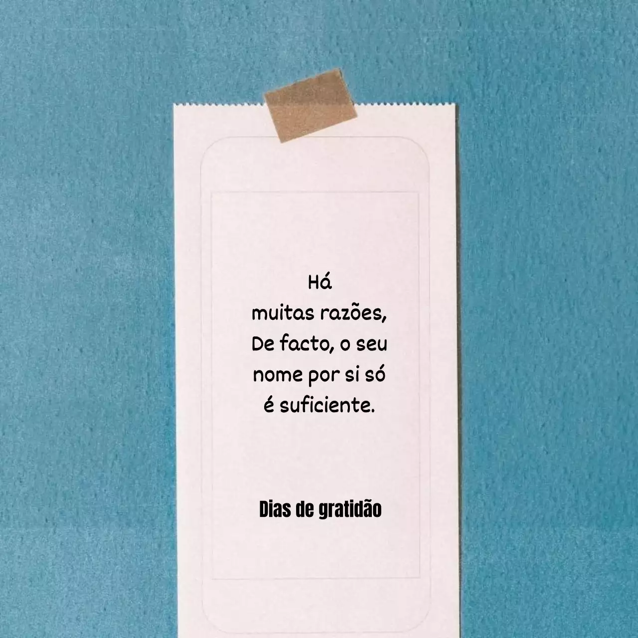 Um post emotivo de Ação de Graças em azul claro e branco