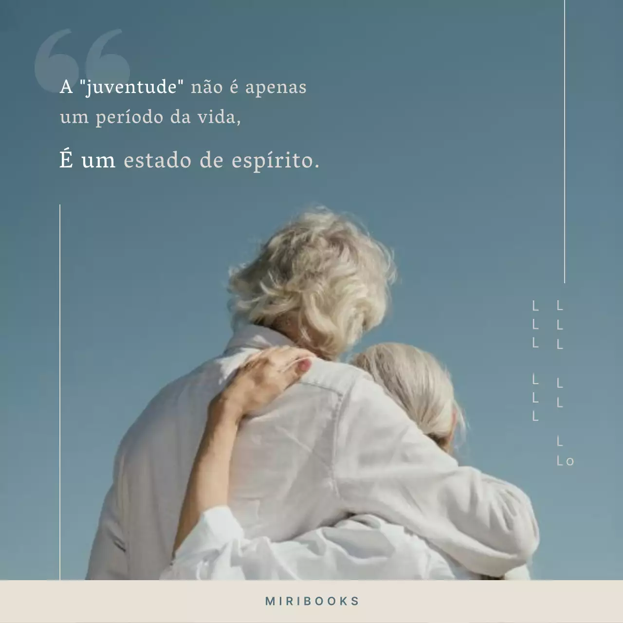 Um modelo simples e emotivo em azul claro para as suas mensagens escritas