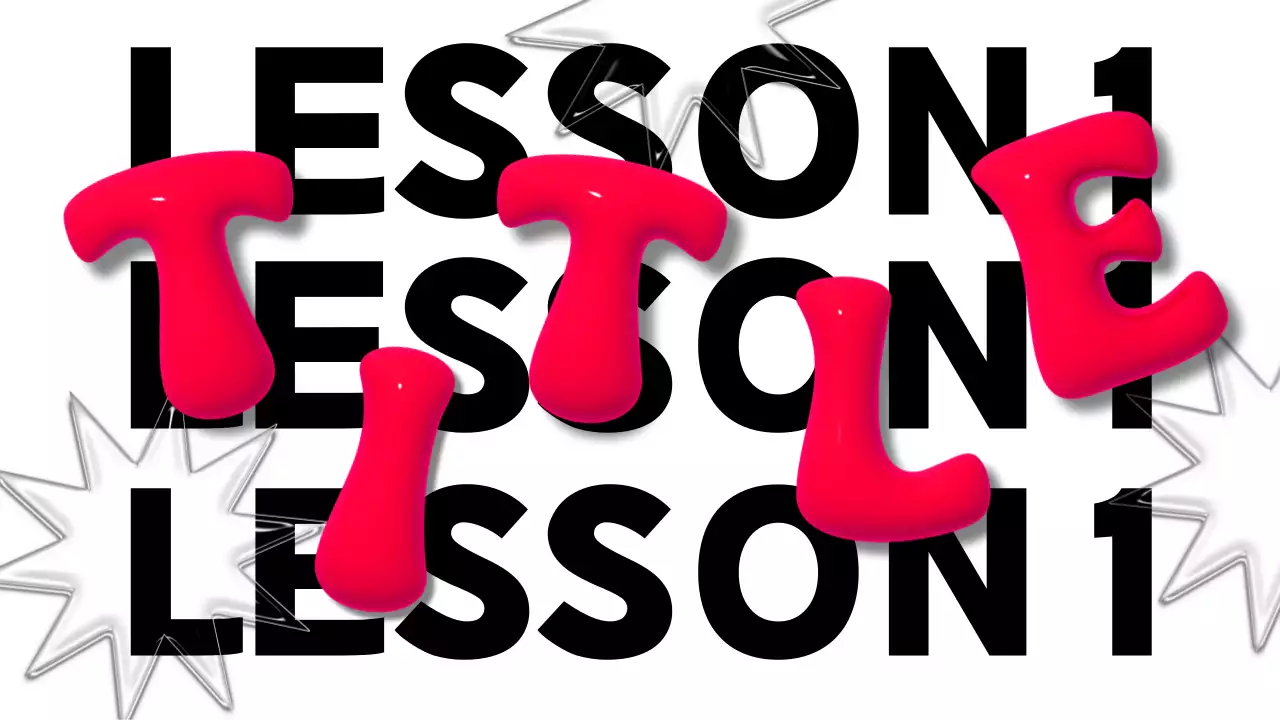 Red Playful Typography Presentation