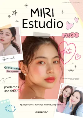 Promoviendo un acogedor autoestudio en marfil y rosa