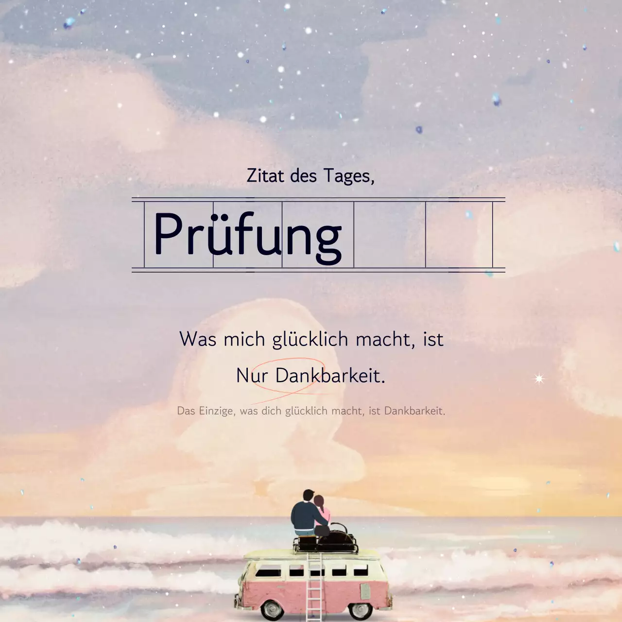 Modernes Thanksgiving-Pop-up in Orange und Hellblau