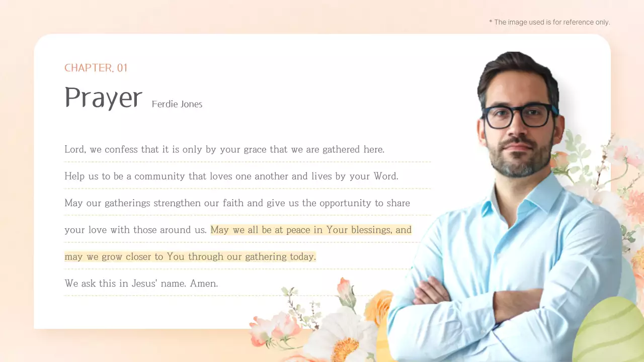 A trendy Easter guide with an orange background