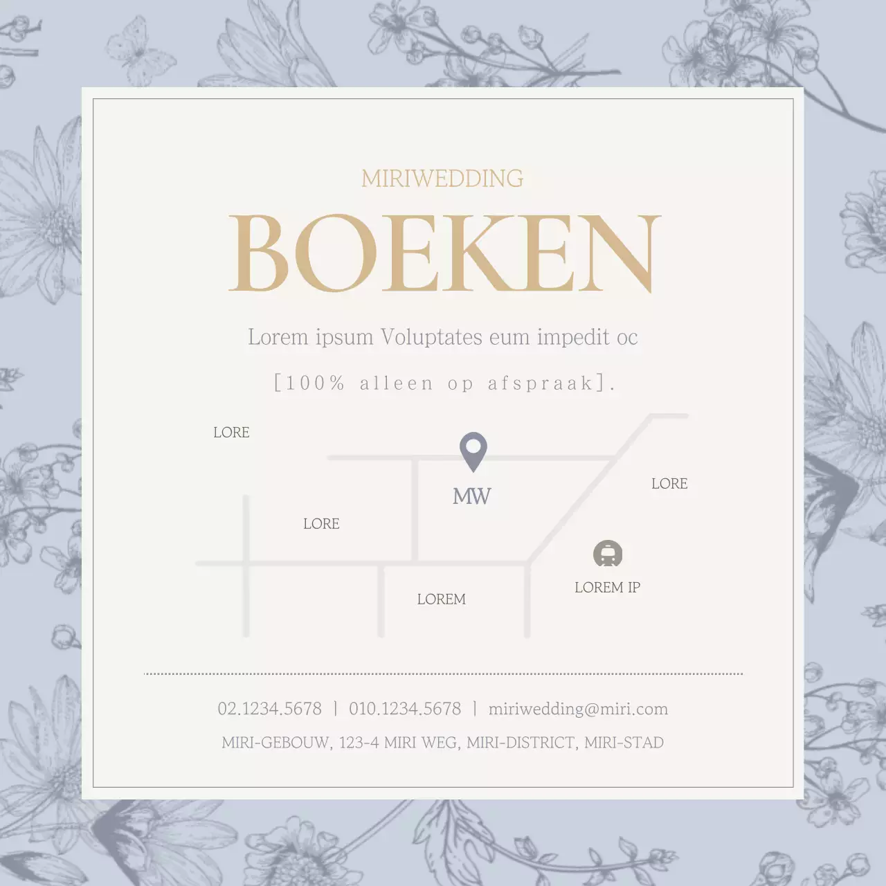 Luxueuze trouwjurk in lichtblauw en beige event-advertentie