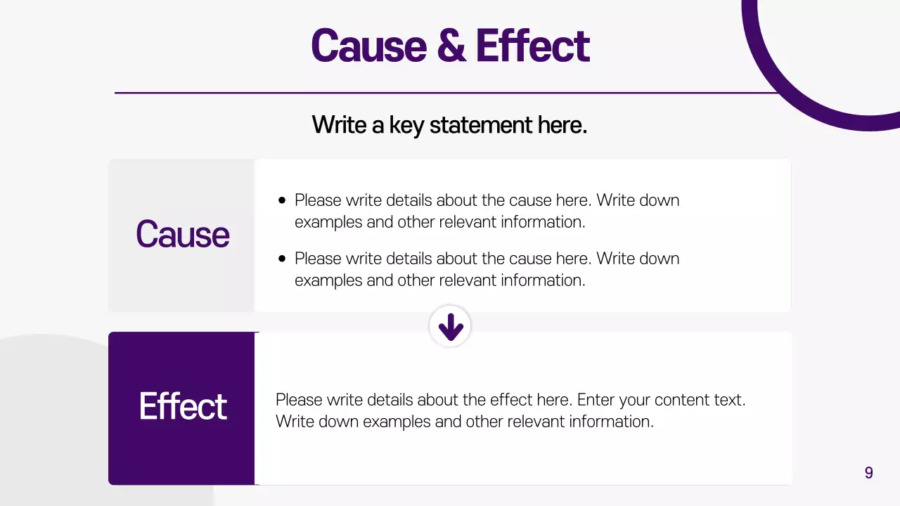 Geometric competitor analysis report in gray and purple
