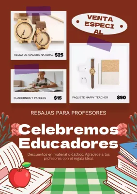 Promover un regalo para un evento de profesores