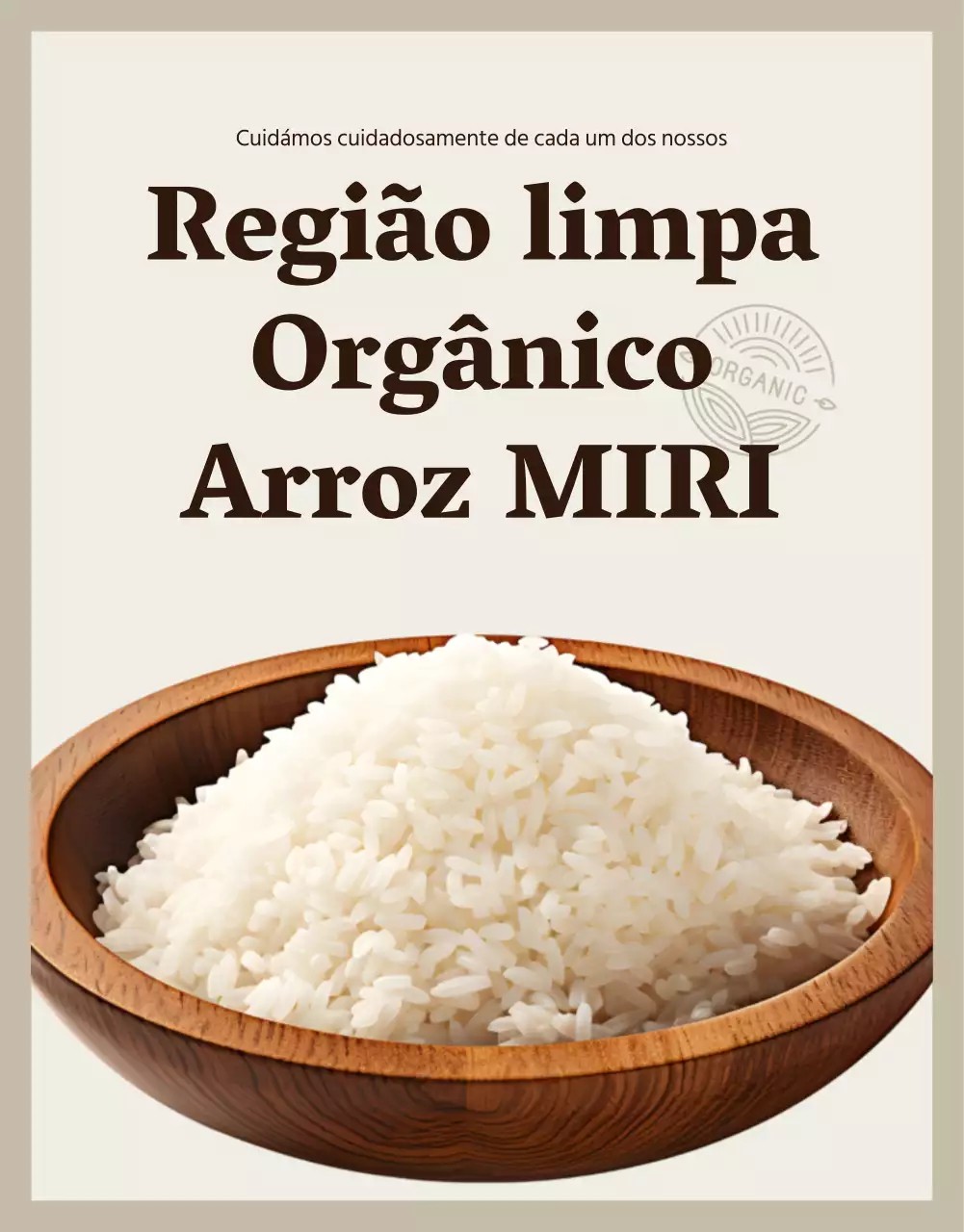 Uma introdução moderna ao arroz biológico castanho e marfim