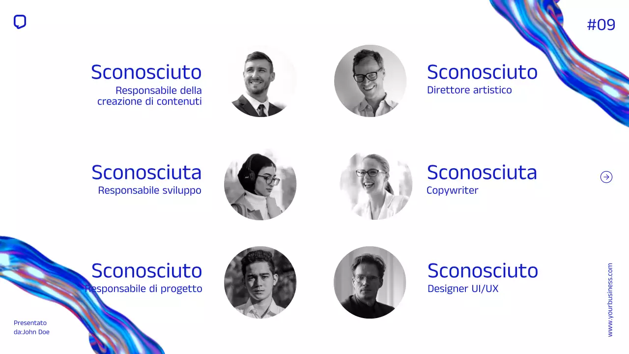 Blue Minimal Simple Company Profilo aziendale Introduzione dell'azienda