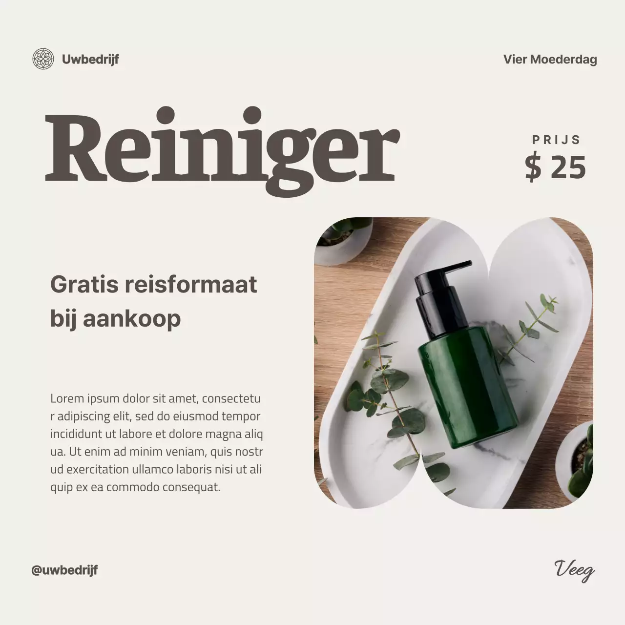 Ivory Moderne Huidverzorgings Collectie Voor Moederdag Viering Advestisement