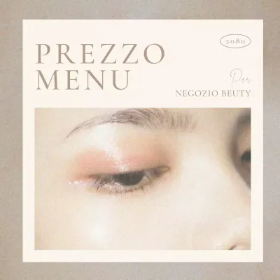 Promuovere un evento di bellezza semplice in marrone e beige