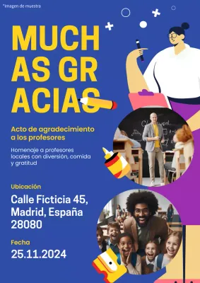 Promover actos para celebrar el Día del Profesor