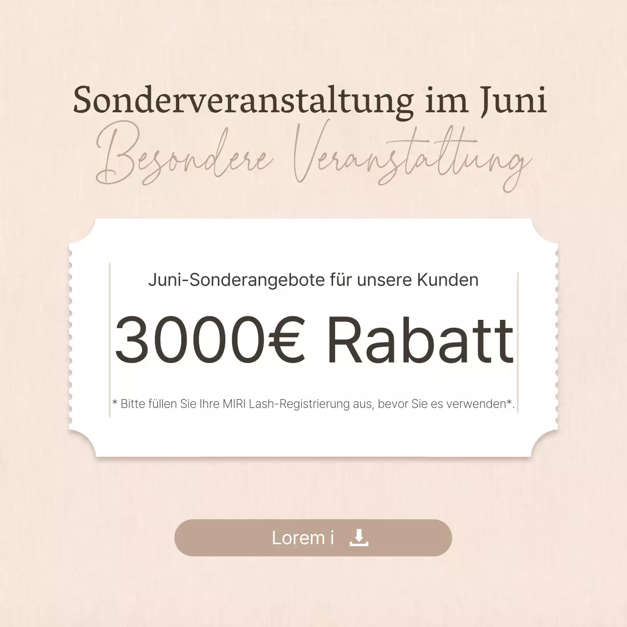 Schlichte Schönheit in Braun und Beige Veranstaltungshinweise