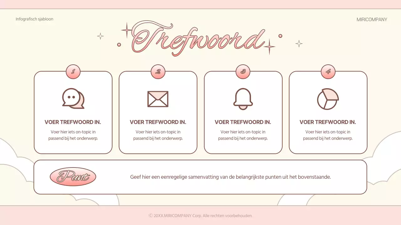 Zorg voor een kitscherige achtergrond in roze en ivoor Presentatie