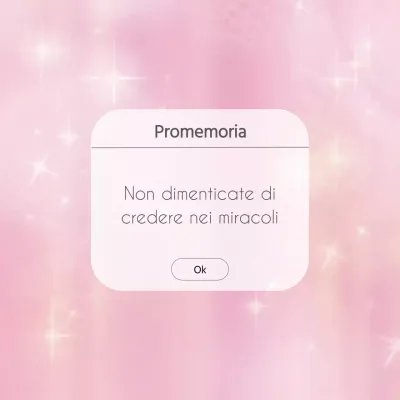 Rosa Semplice avviso di promemoria