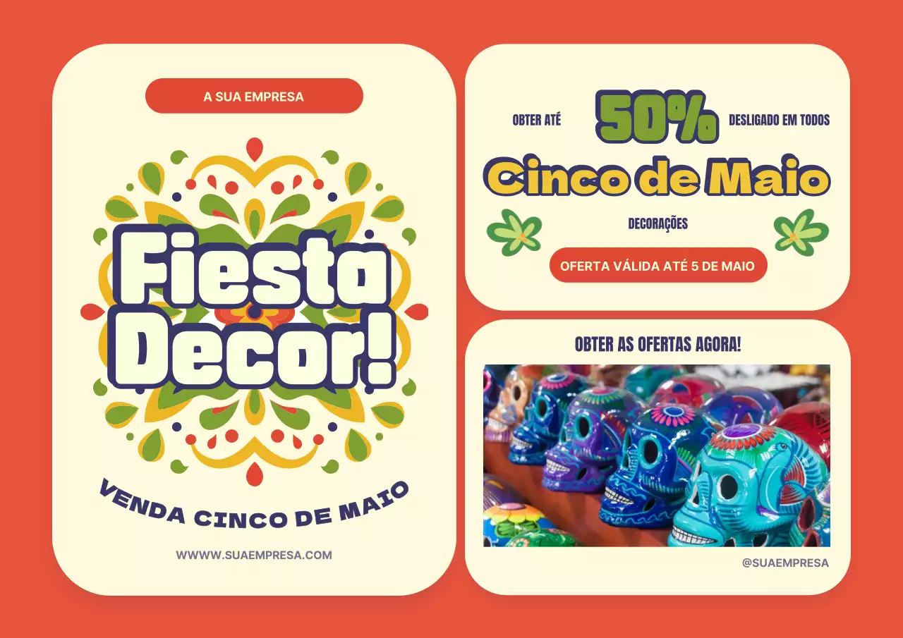 Orange Basic Cinco de Mayo Sale Publicidade