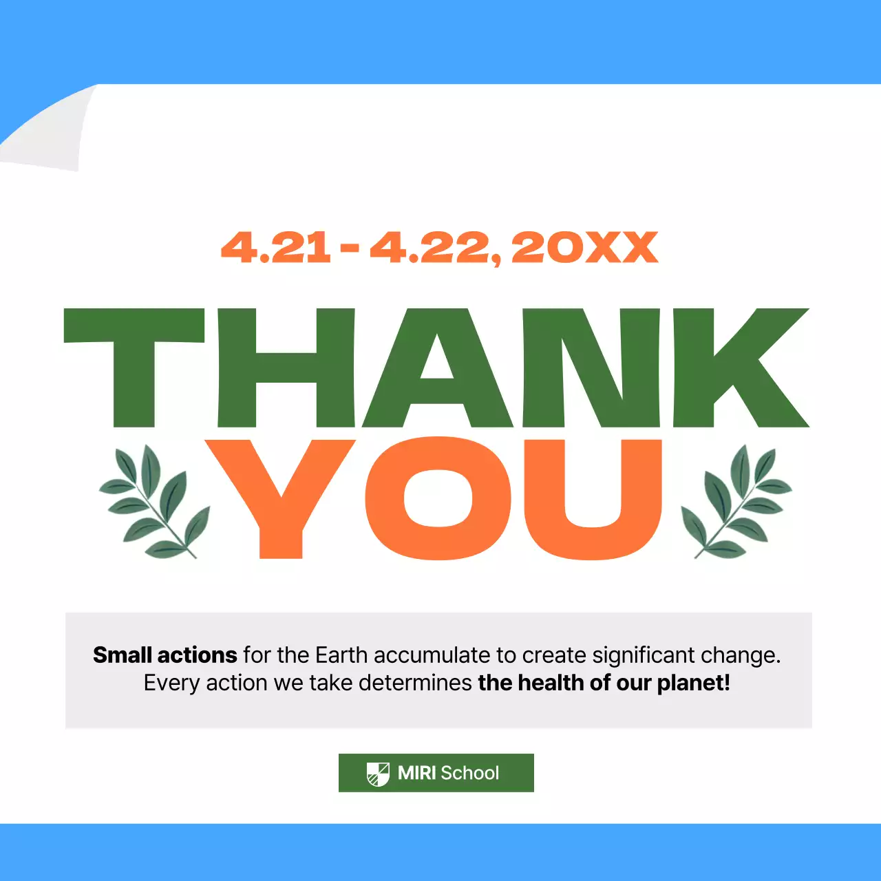 Bài đăng trên mạng xã hội quảng cáo Ngày Trái đất hiện đại đầy màu sắc