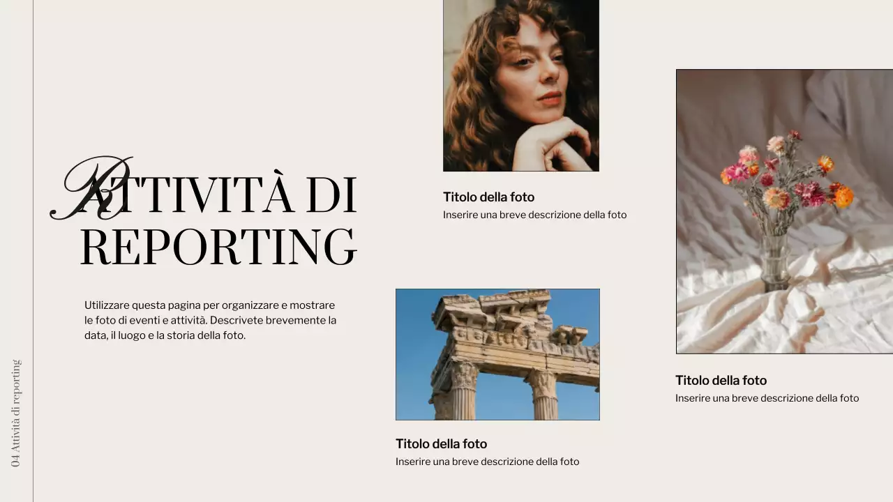 Istruzioni per il collage di foto minimal avorio