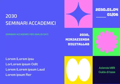 Design con forme geometriche colorate