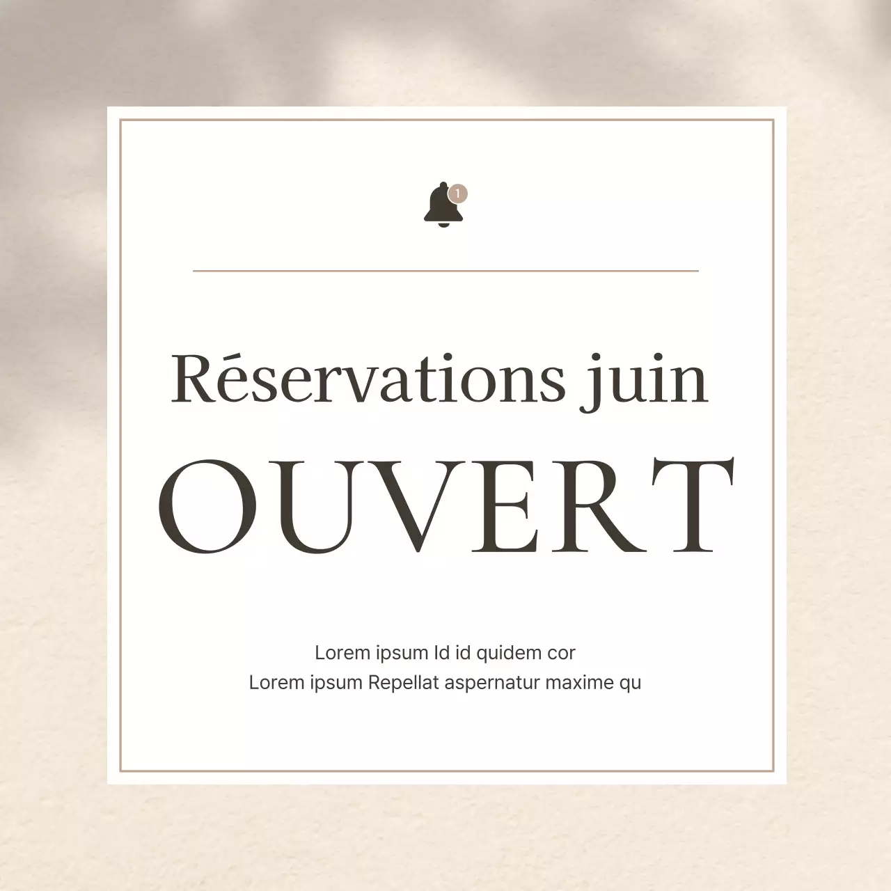 Faire-part de beauté moderne pour les cils en brun et beige