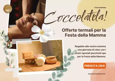 Pubblicità promozionale per la Festa della Mamma Moderna Ivory