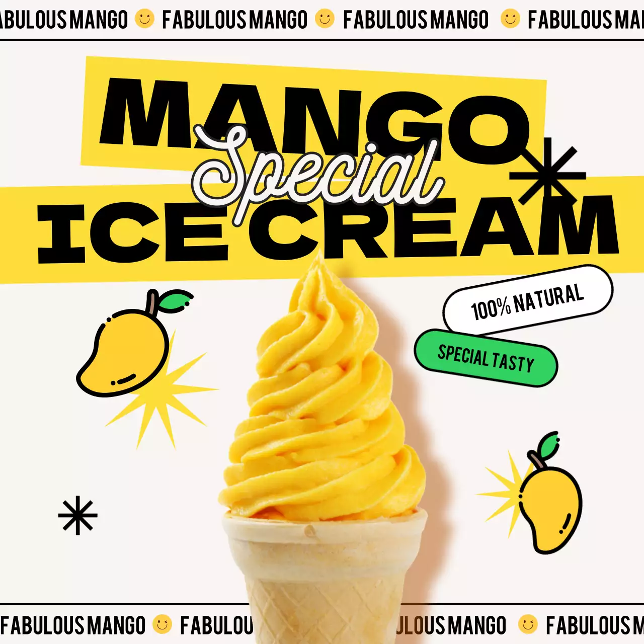 노랑의 키치한 시즌메뉴 광고