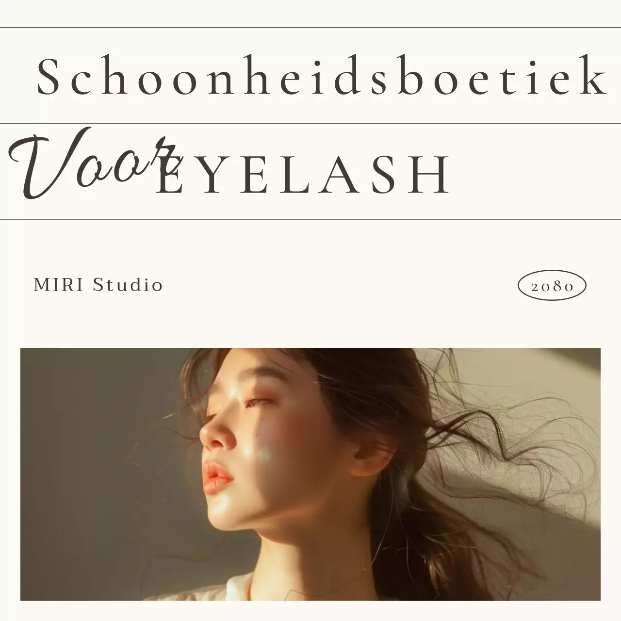 Bevorder moderne wimper schoonheid in bruin en beige