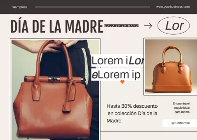 Anuncio de rebajas de Beige Modern para celebrar el Día de la Madre