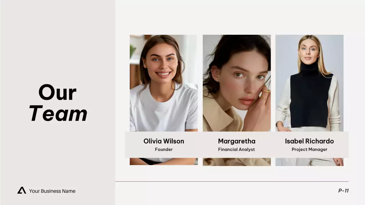 화이트 모던 비즈니스 프레젠테이션