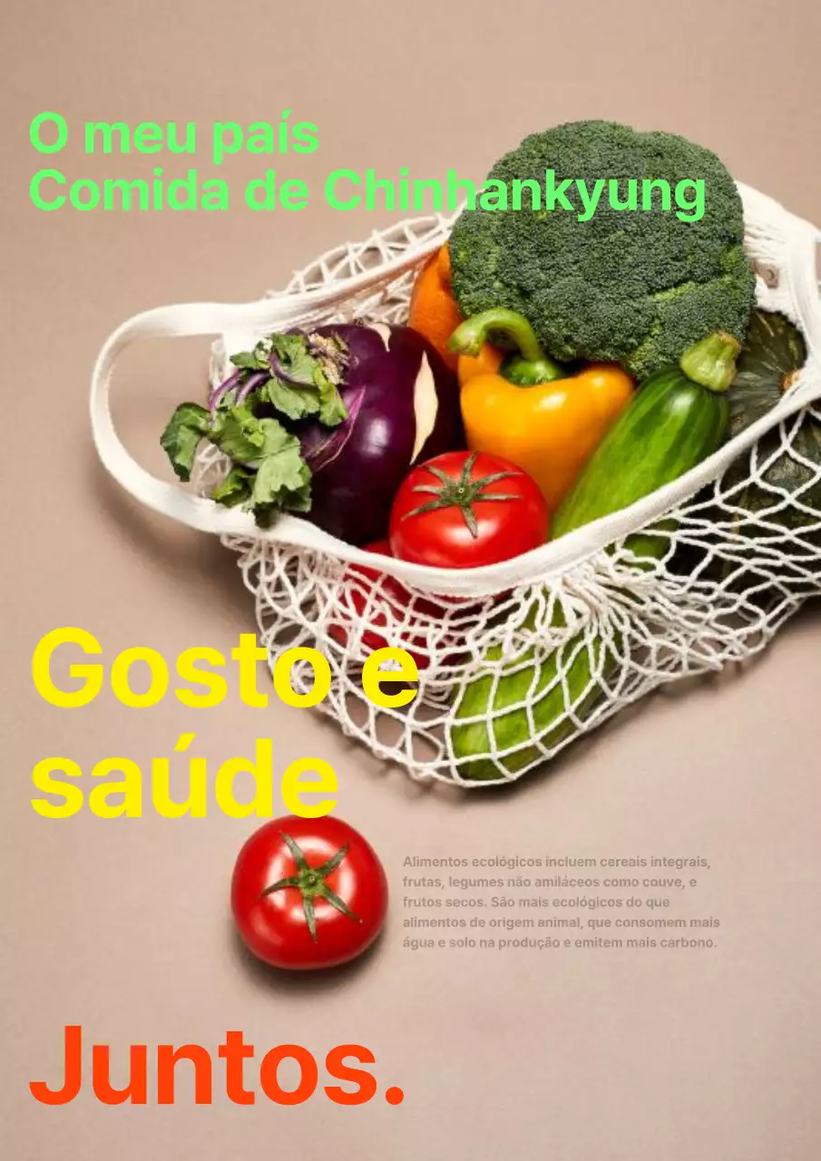 Promover a alimentação ecológica com um simples toque