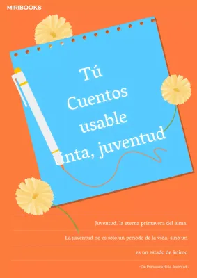 Cubierta de sentimientos sencillos en azul claro y naranja