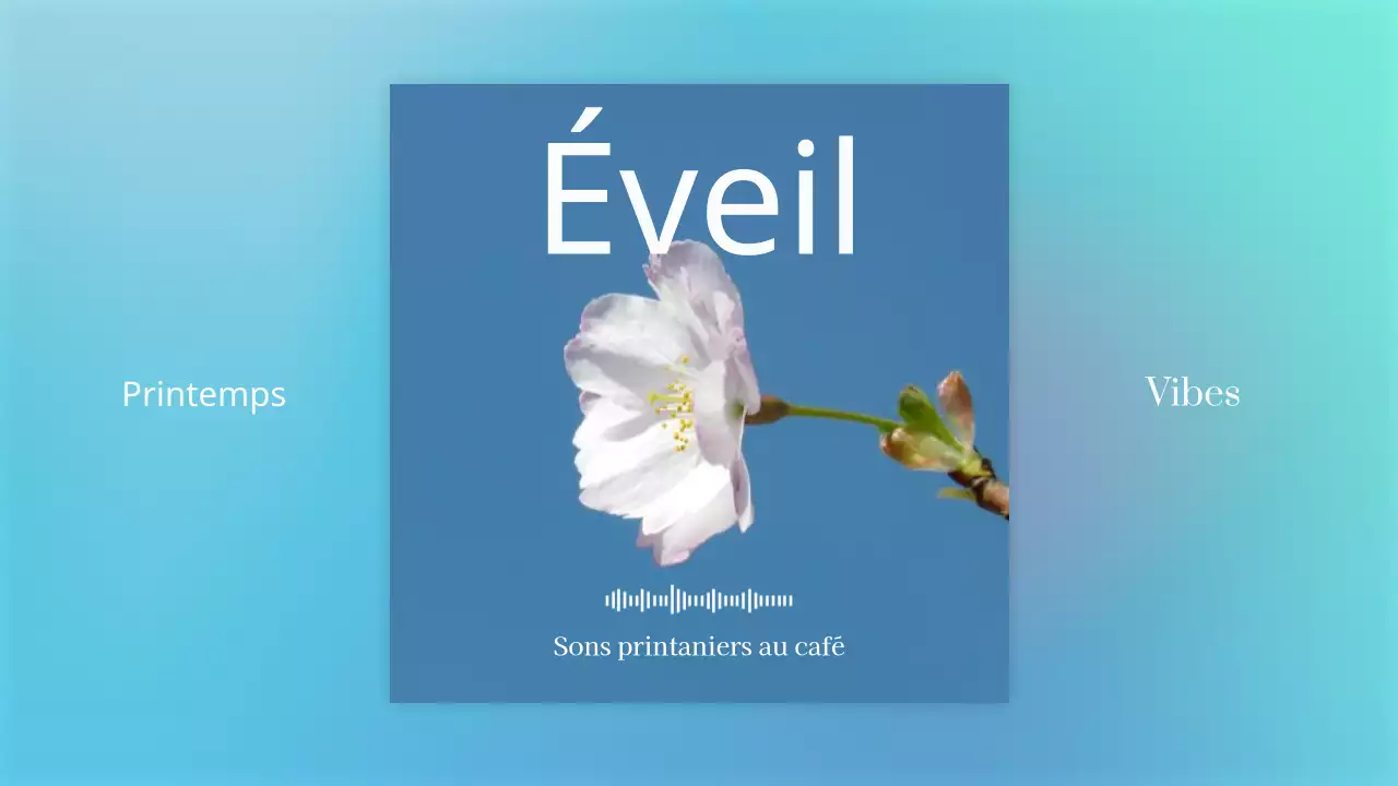 Titre principal d'humeur printanière simple en jaune et rose, fleurs de cerisier