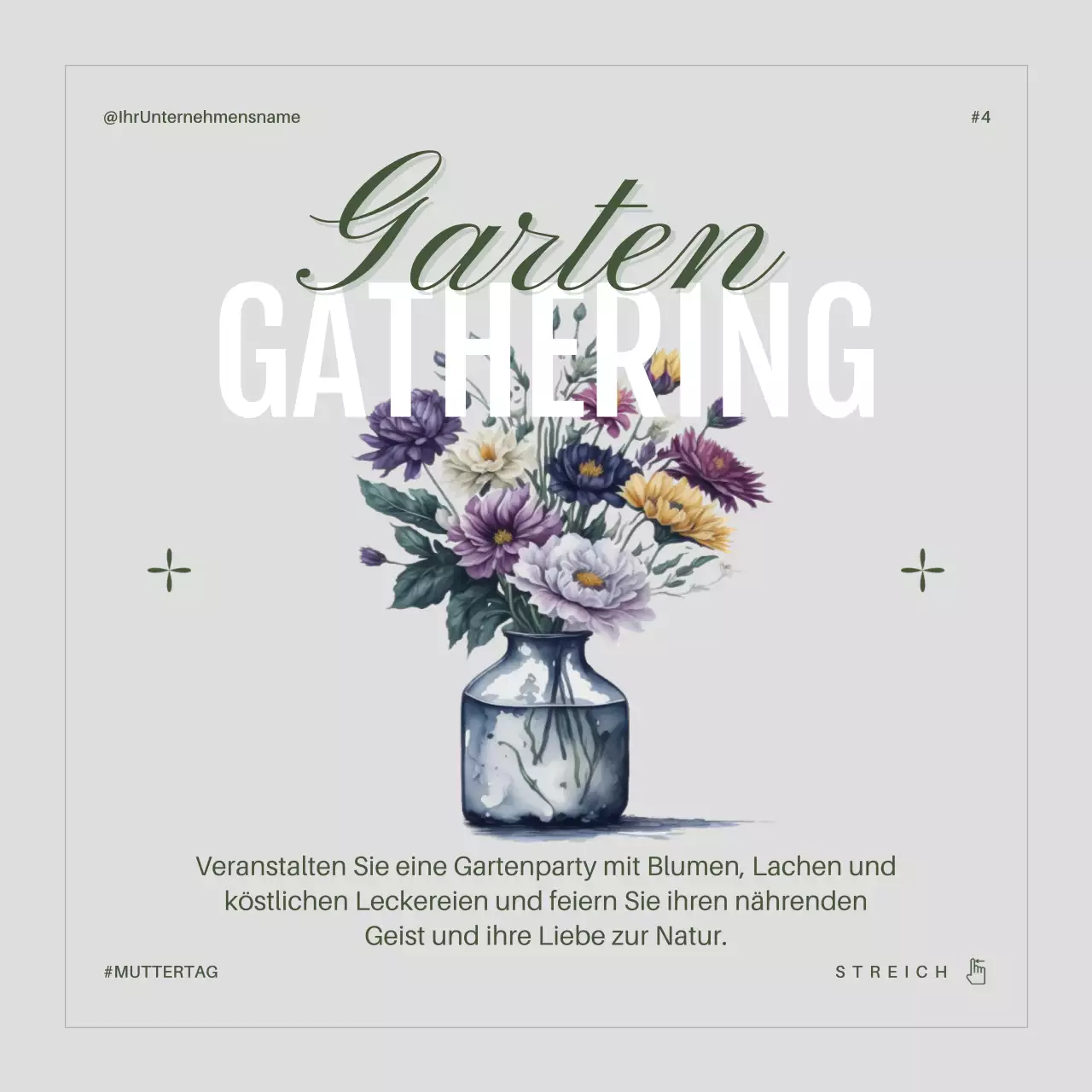 Grüner Minimalismus Einfache Ideen für Muttertagsfeiern Advestisement