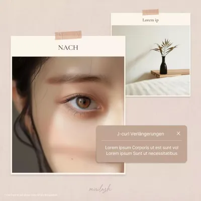 Fördern Sie einfache Wimpern-Schönheitszeugnisse in Braun und Beige