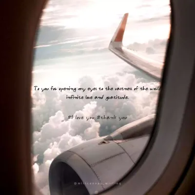 Beige Aesthetic Travel Thank You Social Media Post