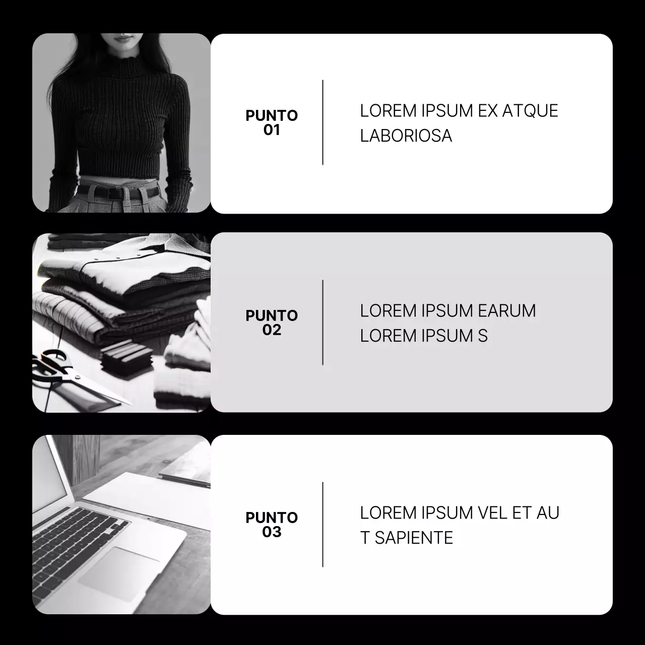 Un'introduzione al branding di tendenza in blu e nero