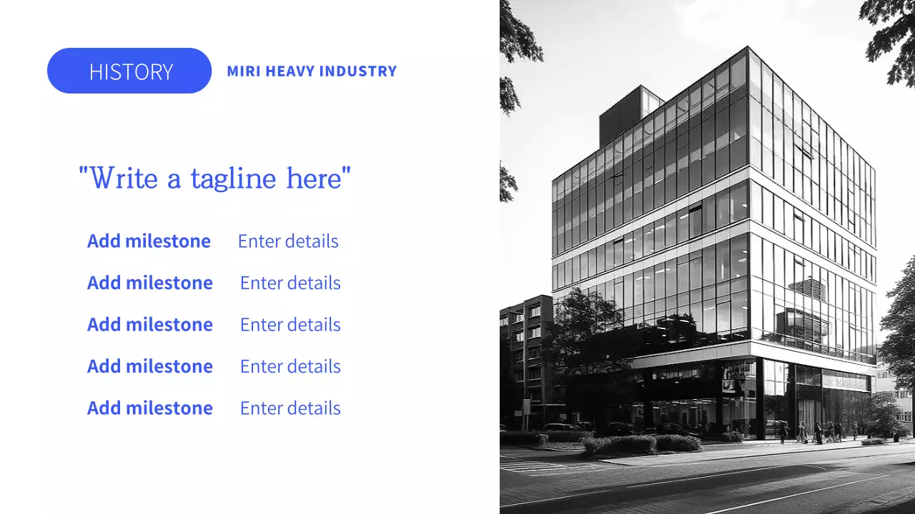 Blue Modern Industry Presentation