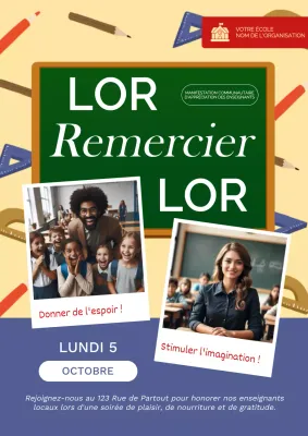 Faire de la publicité pour une fête de rentrée au lycée