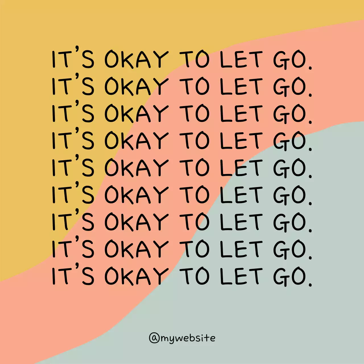 Yellow Minimal Motivation Announcement Social Media Post