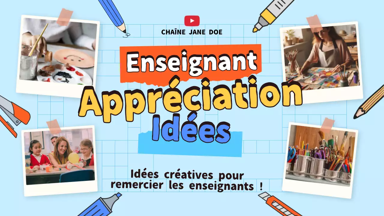 Guide d'idées pour l'appréciation des enseignants : bleu et orange moderne