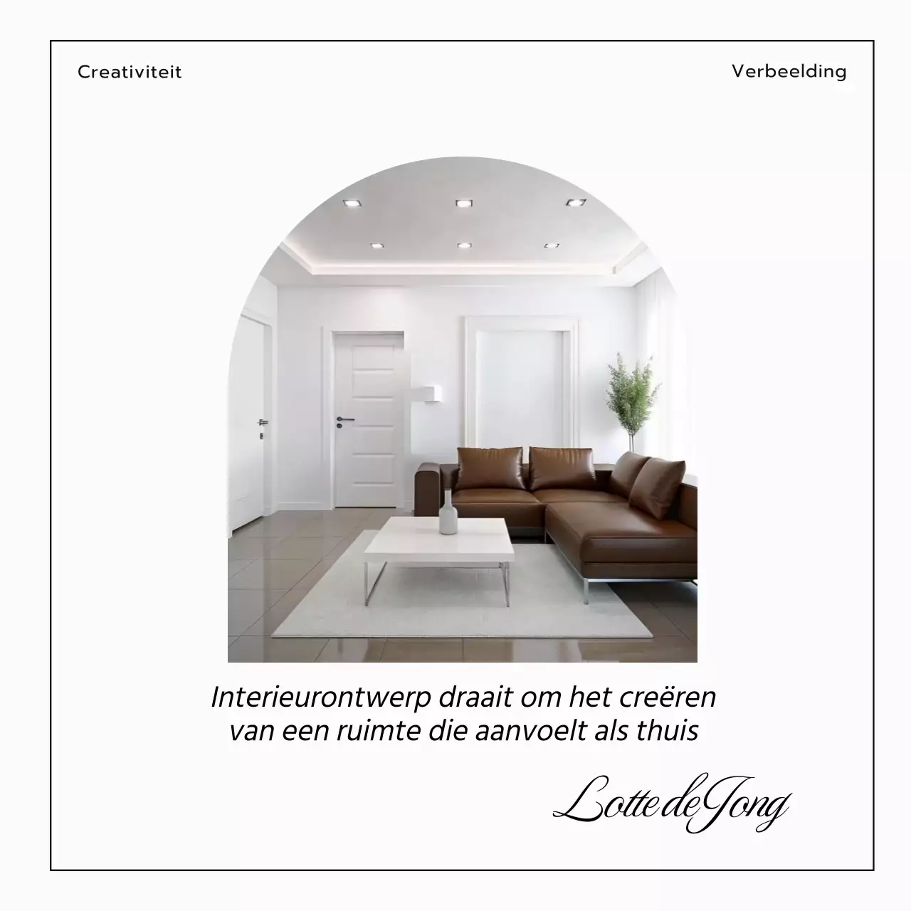 Wit en Zwart Minimalistisch Interieur Blog Promotie