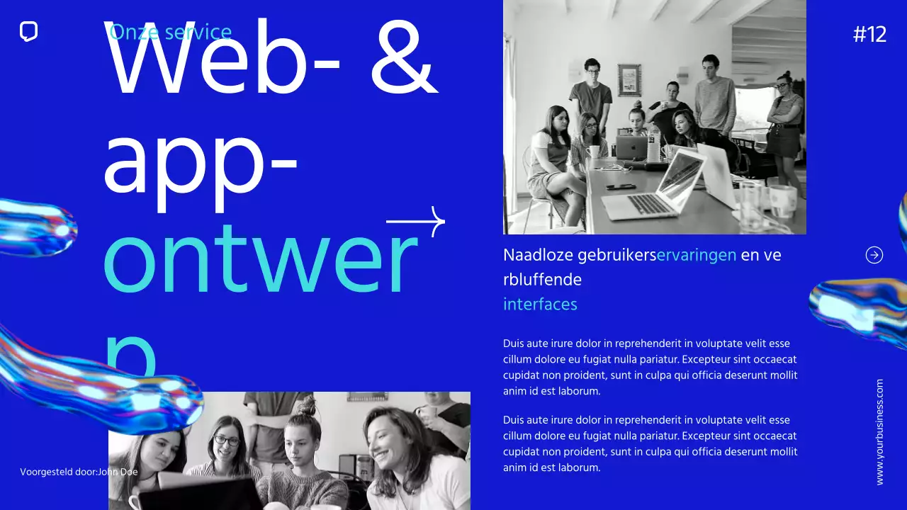 Blue Minimal Eenvoudig Bedrijfsprofiel Introductie van het bedrijf