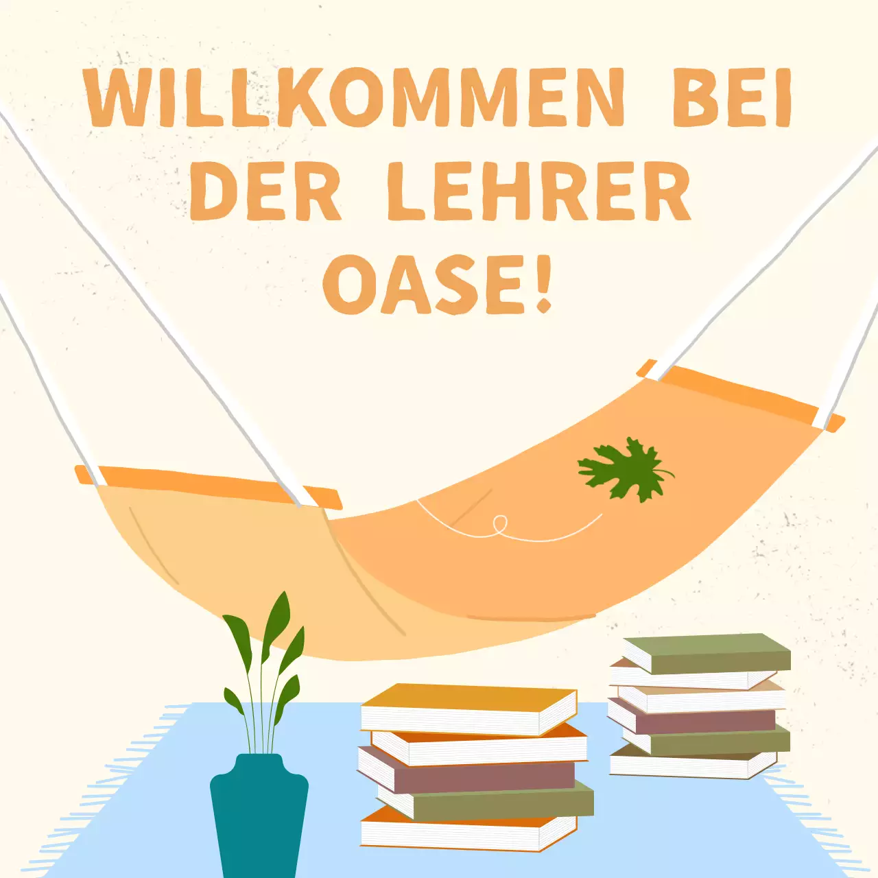 Gelb und Orange Moderner Lehrerleitfaden für eine produktive Frühjahrsferieneinführung