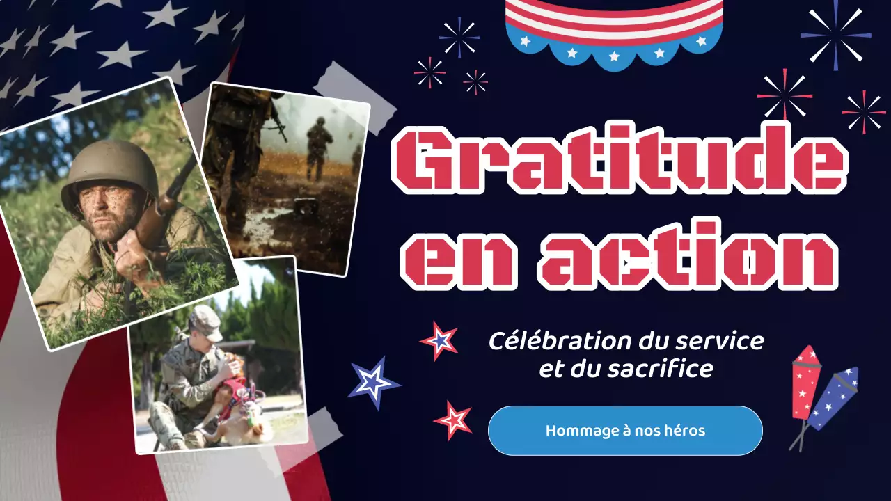 Vidéo de la journée du souvenir moderne bleu marine