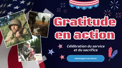 Vidéo de la journée du souvenir moderne bleu marine