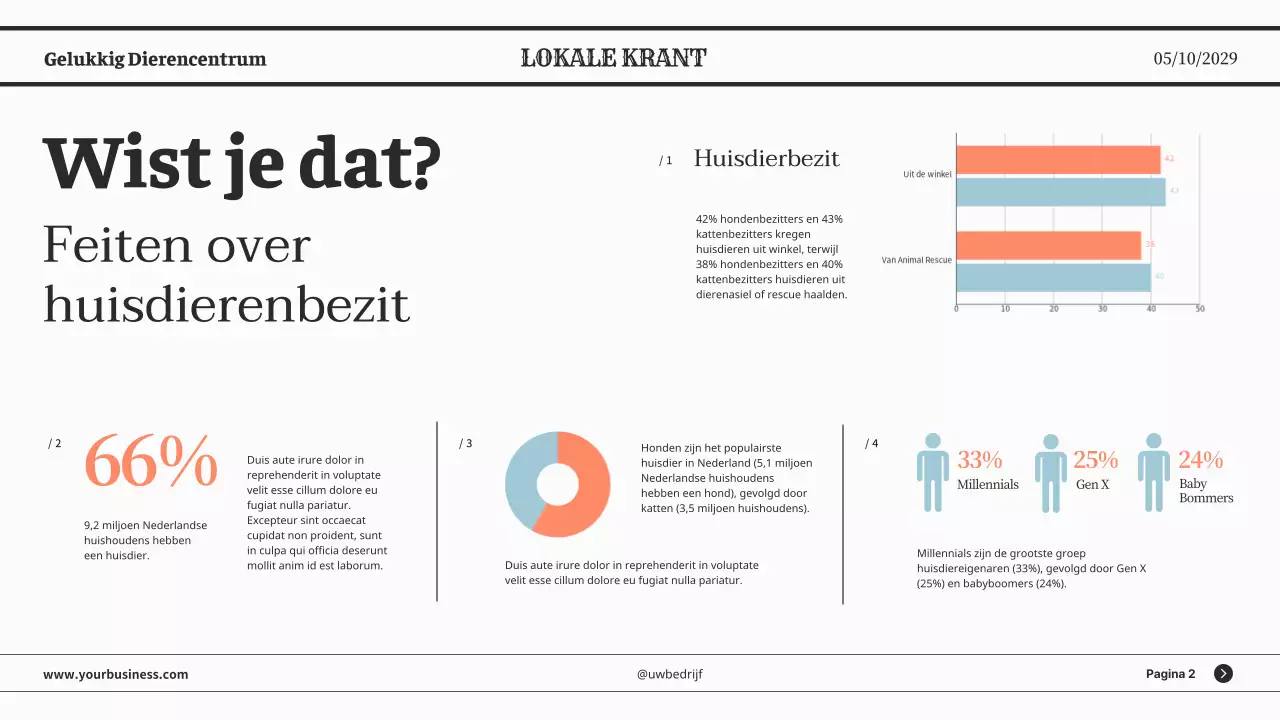 Grijze minimalistische klassieke kranten zakelijke presentatie