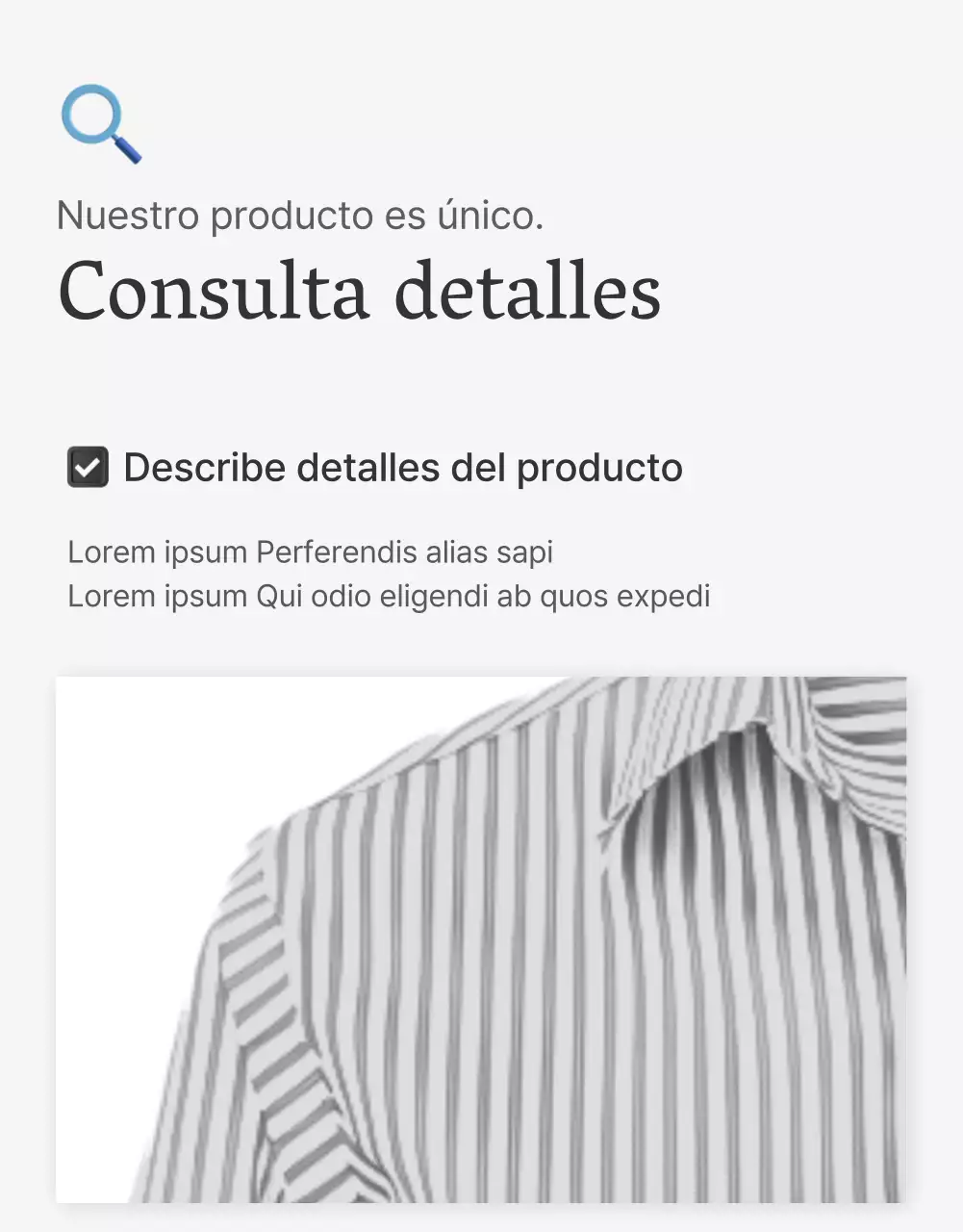 Un anuncio de un centro comercial de moda con sencillos emojis estilizados en blanco y gris